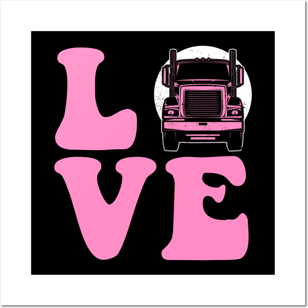 Proud Trucker Wife Wall Art by SmithyJ88